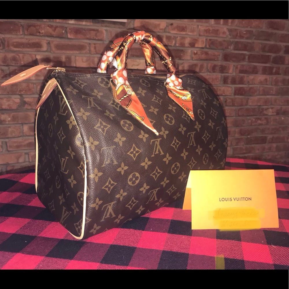 AUTHENTIC LOUIS VUITTON SPEEDY 30 NEW VACHETTA